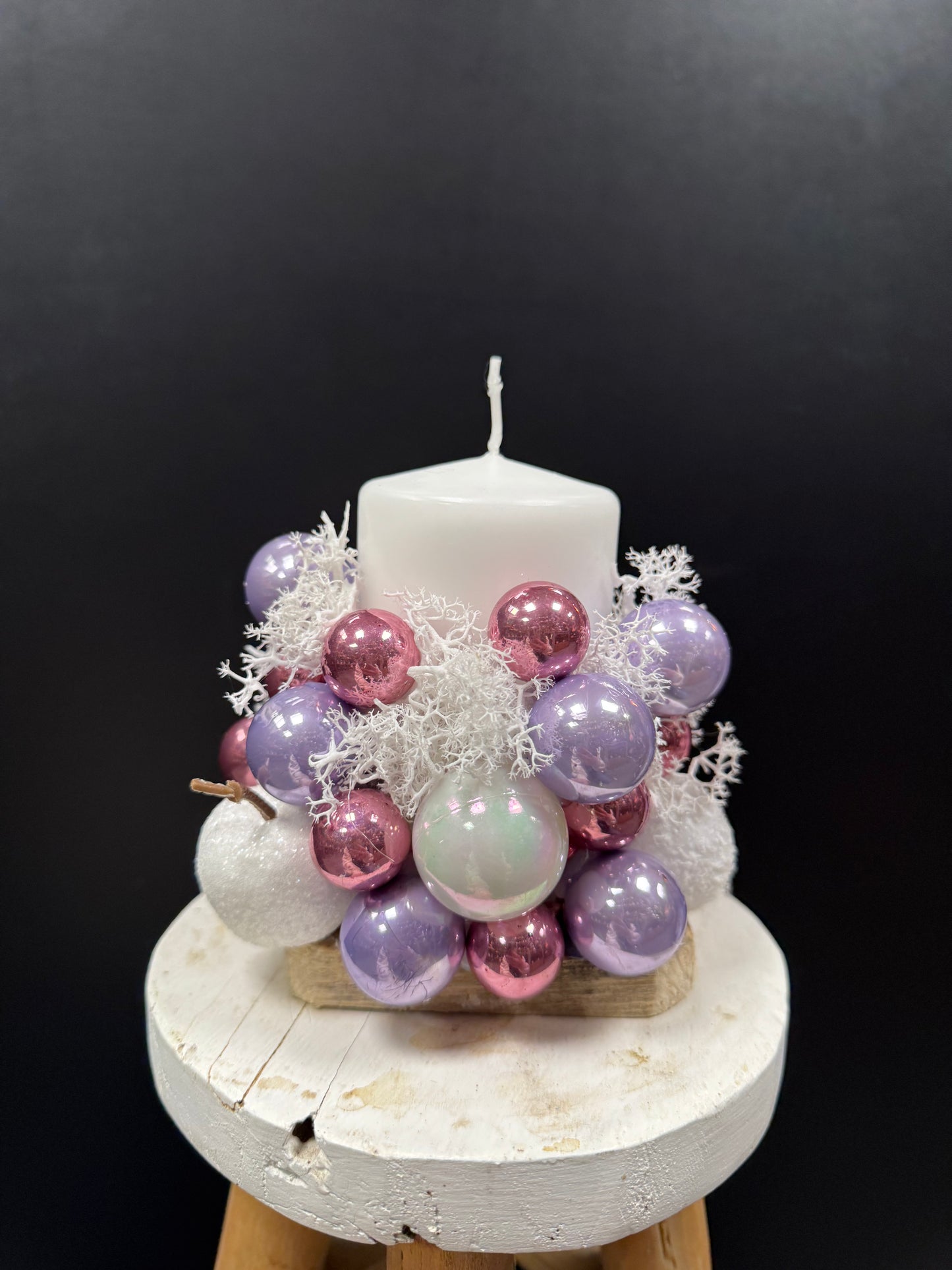 Centre de table une bougie