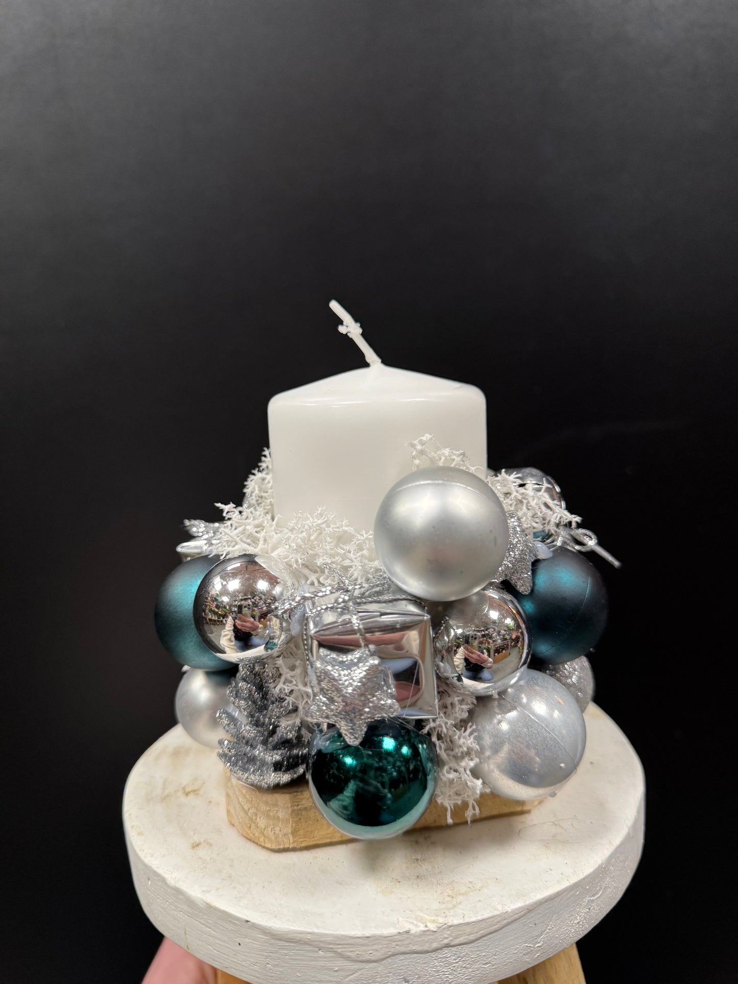 Centre de table une bougie