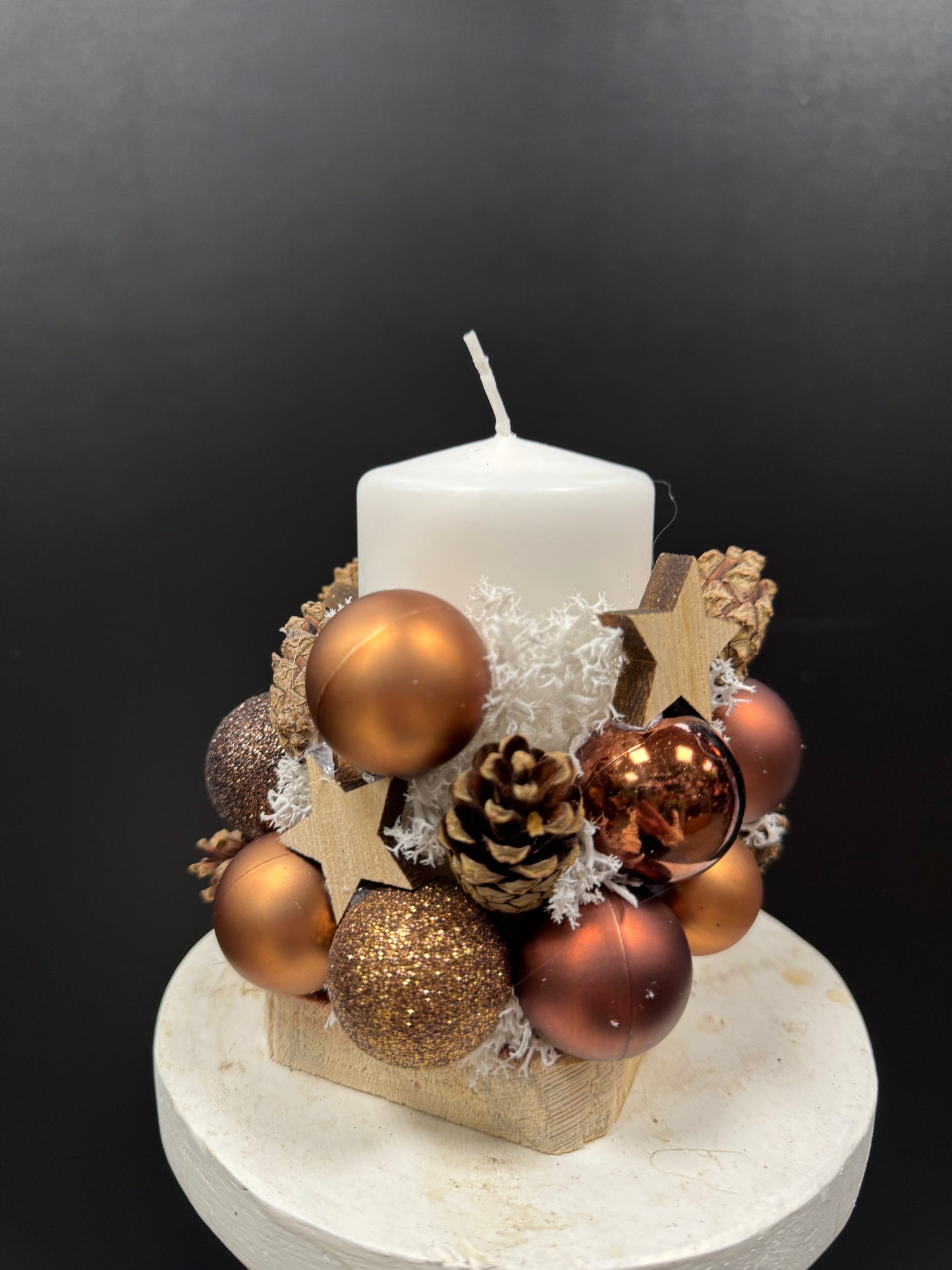 Centre de table une bougie