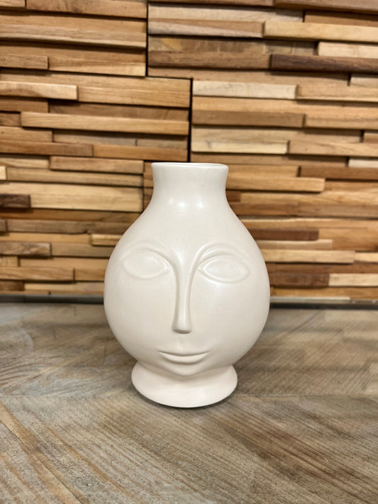 Vase céramique visage