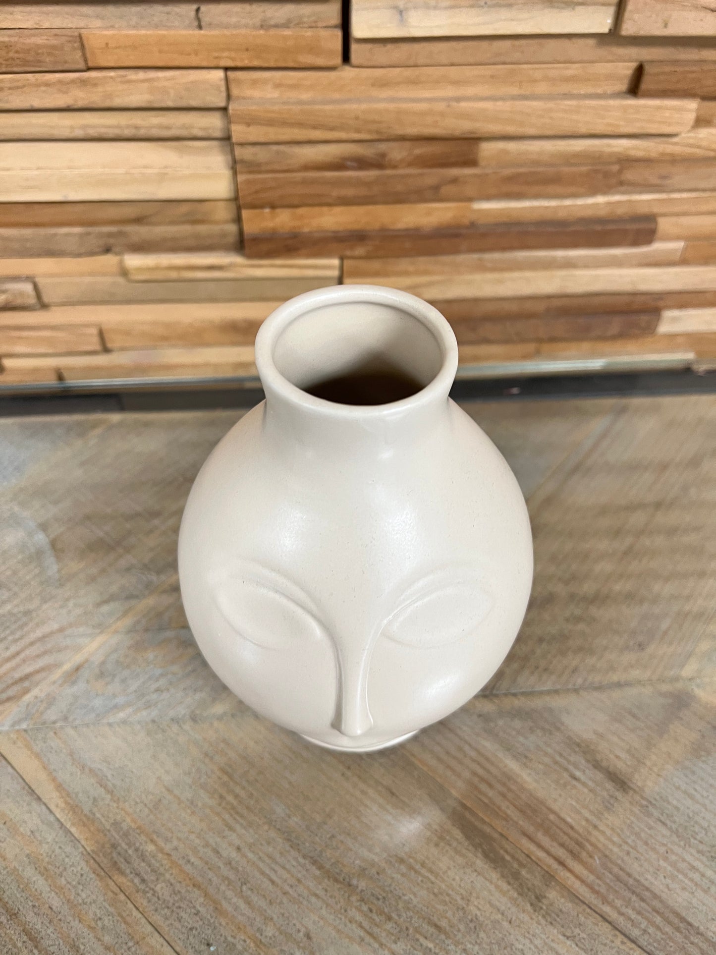 Vase céramique visage