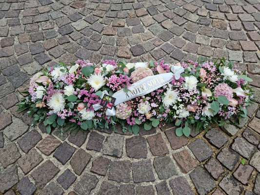 Raquette blanc/rose pâle