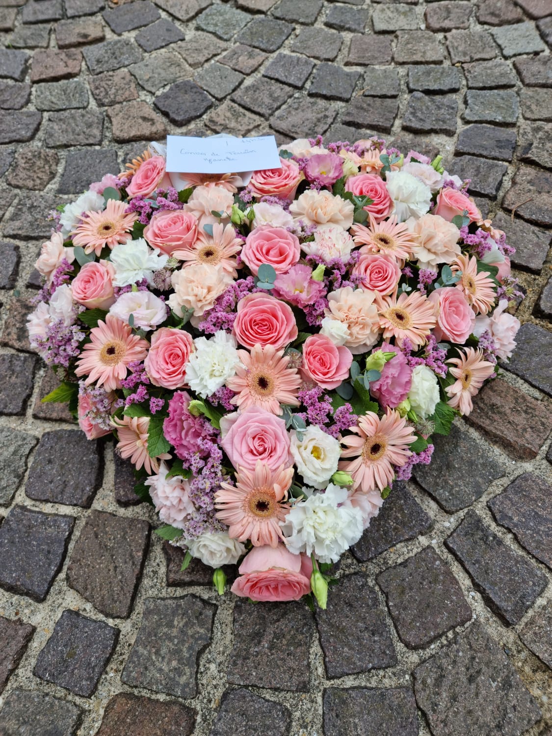 Coeur camaïeu de rose/corail